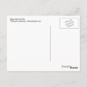 Wohin sollen wir gehen? postkarte (Rückseite)