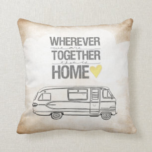 Wohin wir zusammen Reihen Motorhome Ausgabe sind Kissen