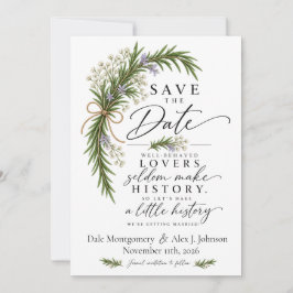 Wohl erzogene Liebhaber Moderne Botanik Save The Date