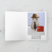 Wohlbefinden bei Unfällen/gebrochenem Arm Karte (Innenseite)