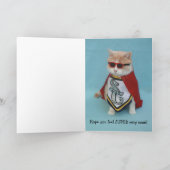 Wohlbefinden bei Unfällen/gebrochenem Arm Karte (Innenseite)