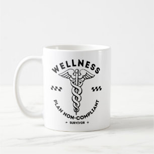 Wohlbefinden eines nicht konformen Überlebenden Kaffeetasse
