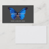 Wohlbefinden Schmetterling im Life Coach Freelance Visitenkarte (Vorne/Hinten)