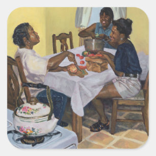 Wohler reifer Scherz 1998 Quadratischer Aufkleber