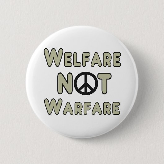 Wohlfahrt nicht Krieg Button (Vorderseite)