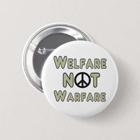 Wohlfahrt nicht Krieg Button (Vorne & Hinten)