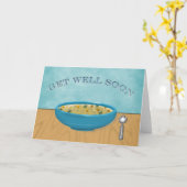 Wohlfühl-Hühnersuppe Karte (Gelbe Blume)