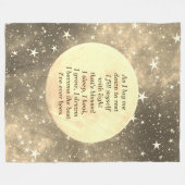 Wohlfühl-Segen-Design Fleecedecke (Vorderseite (Horizontal))