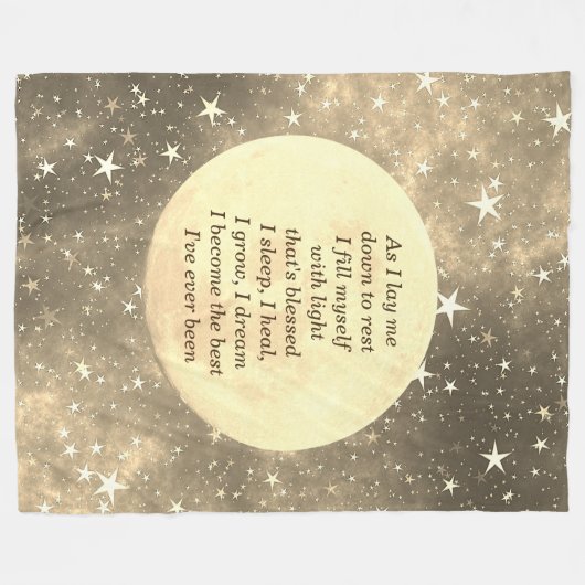 Wohlfühl-Segen-Design Fleecedecke (Vorderseite (Horizontal))