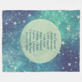 Wohlfühl-Segen-Design Fleecedecke (Vorderseite (Horizontal))