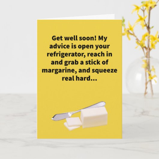 Wohlfühlbrille Karte (Gelbe Blume)