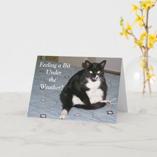 Wohlfühlen Karte (Gelbe Blume)