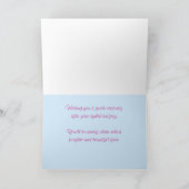 Wohlfühlen nach der Eyelid-Operation Hübsch Garden Karte (Innenseite)