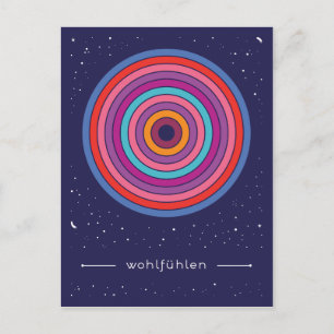 wohlfühlen postkarte