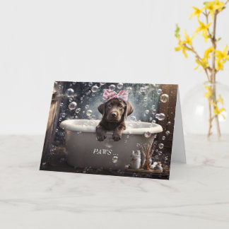 Wohlfühlen Sie sich besser Niedlicher Labrador Wel Karte