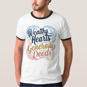 Wohlhabende Gesundheit Großzügige Taten T-Shirt