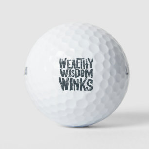 wohlhabende Weisheit Golfball