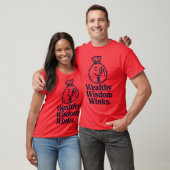 Wohlhabende Winks der Weisheit T-Shirt (Unisex)