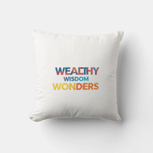 Wohlhabende Wisdom Wonders Kissen