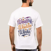 Wohlhabender Wisdom Winks Graphic basic T - Shirt (Rückseite)