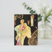 Wohlhabendes Party Goers Postkarte (Stehend Vorderseite)