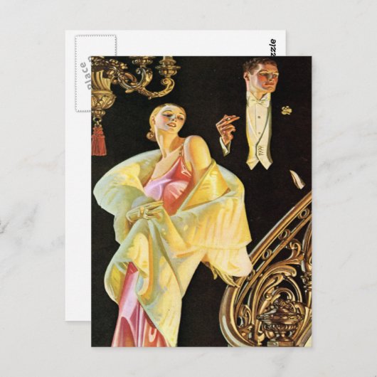 Wohlhabendes Party Goers Postkarte (Vorne/Hinten)