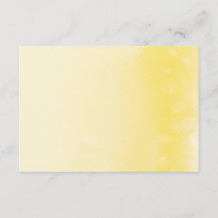 WOHLKARTE :: ombre watercolor gelb Begleitkarte