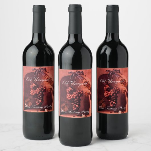 WOHLSTAND DER SAISON-FRÜCHTE / TRUPPEN , BLAUER BO WEINETIKETT (Flaschen)