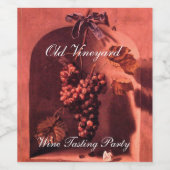 WOHLSTAND DER SAISON-FRÜCHTE / TRUPPEN , BLAUER BO WEINETIKETT (Einzelnes Label)