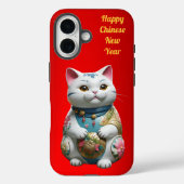 Wohlstand Glück Katze chinesisches Neujahr Case-Mate iPhone Hülle (Rückseite)