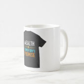 Wohlstand ist das Versprechen von morgen 💕 💕 💕  Kaffeetasse (VorderseiteRechts)