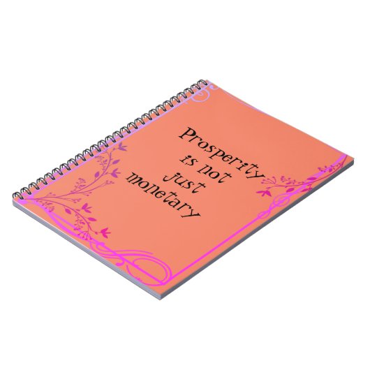 Wohlstand Notizblock (Linke Seite)