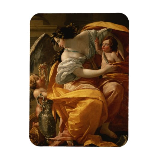 Wohlstand (Öl auf Leinwand) Magnet (Vertikal)