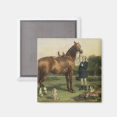 Wohlstand (Öl auf Leinwand) Magnet (Vorderseite/Rückseite)