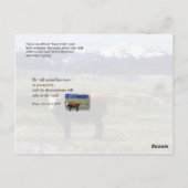 Wohlstand und Erbschaft Postkarte (Rückseite)