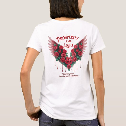 "WOHLSTAND UND LICHT" T-Shirt (Rückseite)