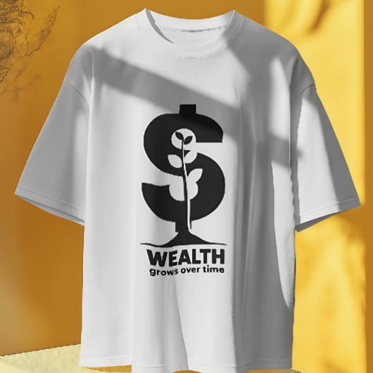 Wohlstand wächst mit der Zeit Motivierend T-Shirt