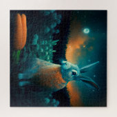 Wohlstandskrabbit im Mondlicht Puzzle (Horizontal)