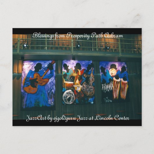 Wohlstandspfad Ashram Segen Postkarte (Vorderseite)