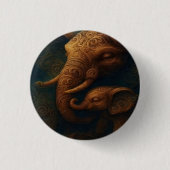 Wohltätiger Elefantenknopf Button (Vorderseite)