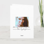 Wohltätigkeit Angel Förderung Karte (Rückseite)