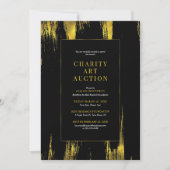 Wohltätigkeit Art Auktion Party Einladung (Vorderseite)