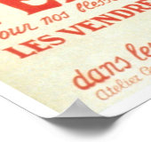 Wohltätigkeit des französischen Roten Kreuzes Poster (Ecke)