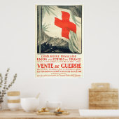 Wohltätigkeit des französischen Roten Kreuzes Poster (Küche)