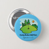 Wohltätigkeit des Golfturniers - Business-Button Button (Vorne & Hinten)