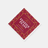 Wohltätigkeit Feierliches Festmahl Weihnachtsfest Serviette (Ecke)