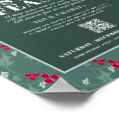 Wohltätigkeit Festliche Festliche Weihnachtsfeier  Poster (Ecke)