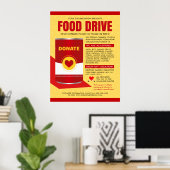 Wohltätigkeit-Fundraiser-Flyer für das Lebensmitte Poster (Heimbüro)