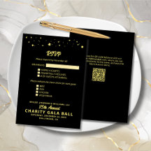 Wohltätigkeit Fundraiser Gala Event Black Gold