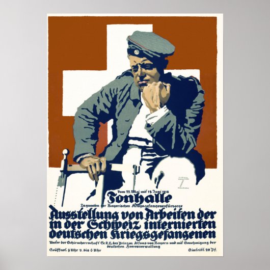 Wohltätigkeit für den deutschen Kriegsgefangenen1 Poster (Vorne)